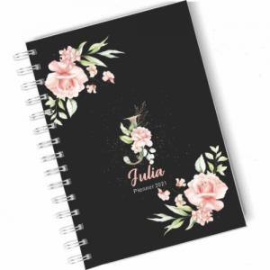 Agenda Personalizada Capa Dura- Miolo 328 Pag- Wire-0 15x21 cm-    