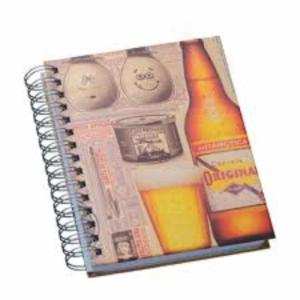 Agenda Personalizada Capa Dura- Miolo 328 Pag- Wire-0 15x21 cm-   Corte Reto- 